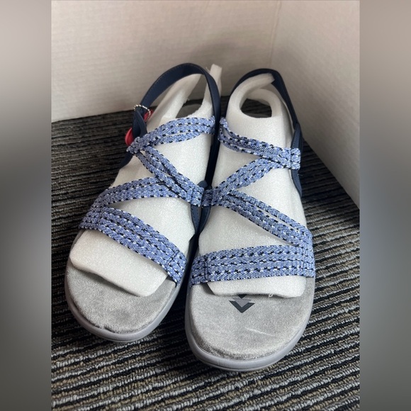 New-Skechers Sandals -Womens 11 -Reggae Slim Stretch Appeal Slingback 40826 Blue - Picture 4 of 9